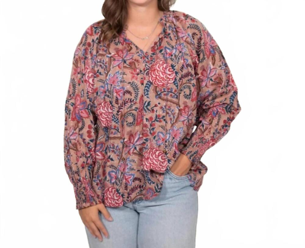 NEW LAYERZ CLOTHING jessica top in tan